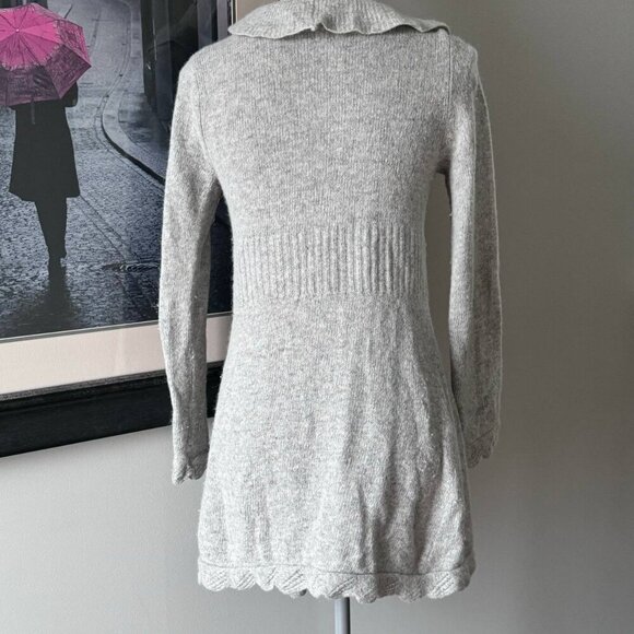Gorgeous Boho Wool Blend Asymmetrical Cardigan - Size Small - Picture 10 of 11